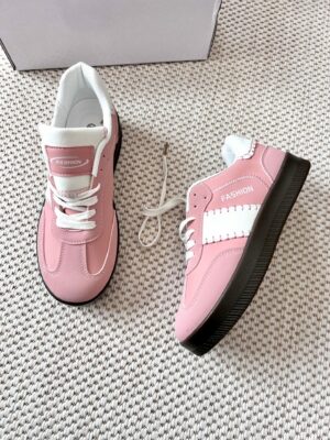 Sneakersy damskie o fasonie sportowym pink A101e